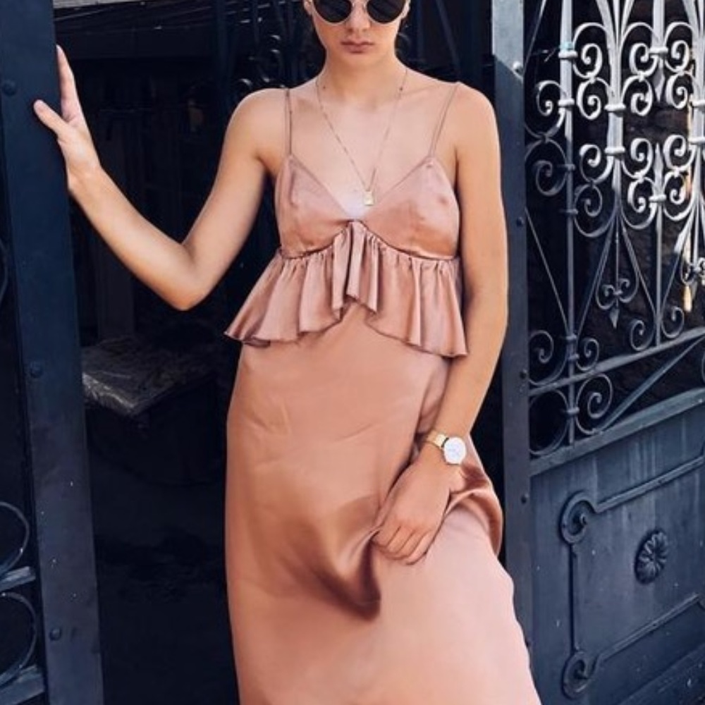 H&M peplum maxi dress sz 10